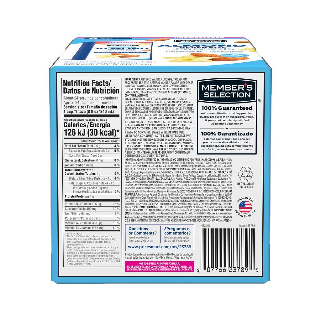 Bebida de Almendra Sin Endulzante 6 Unidades / 946 mL / 32 oz - Imagen 3