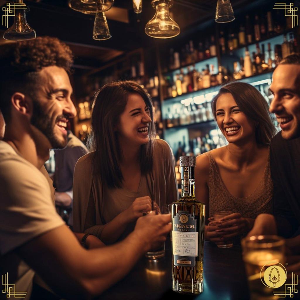 Zignum Mezcal 100 % Agave 750 mL + 3 Miniaturas 50 mL - Imagen 4